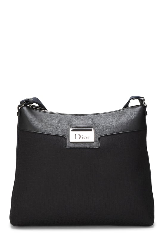 Black Trotter Canvas Street Chic Shoulder Bag