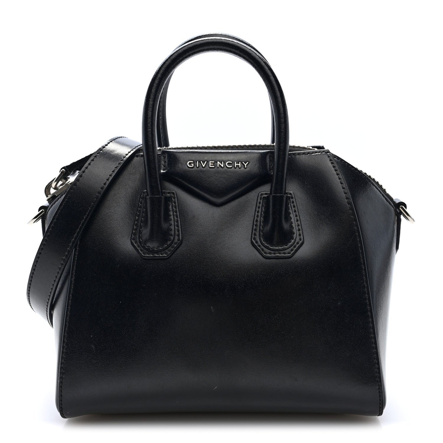 Givenchy Shiny Lord Calfskin Mini Antigona Black