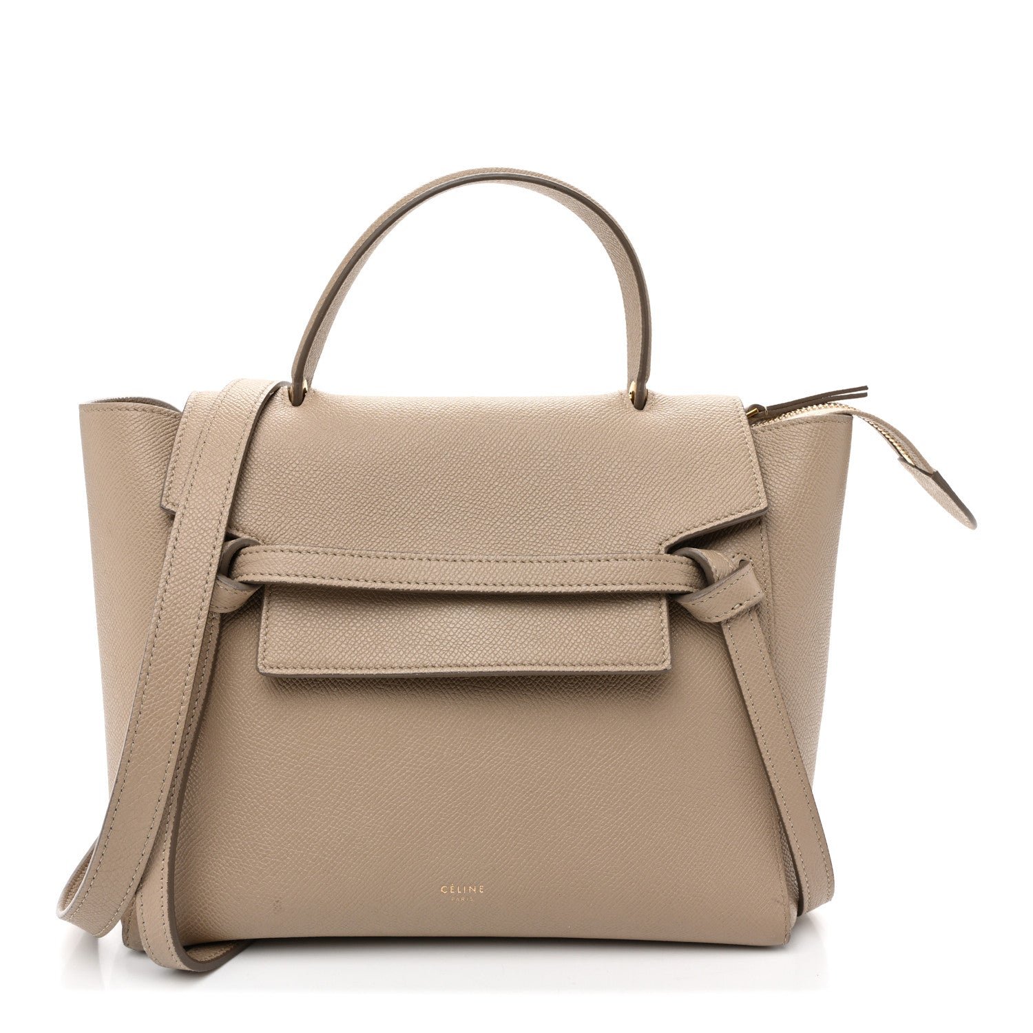 Celine Grained Calfskin Micro Belt Bag Light Taupe Light Taupe
