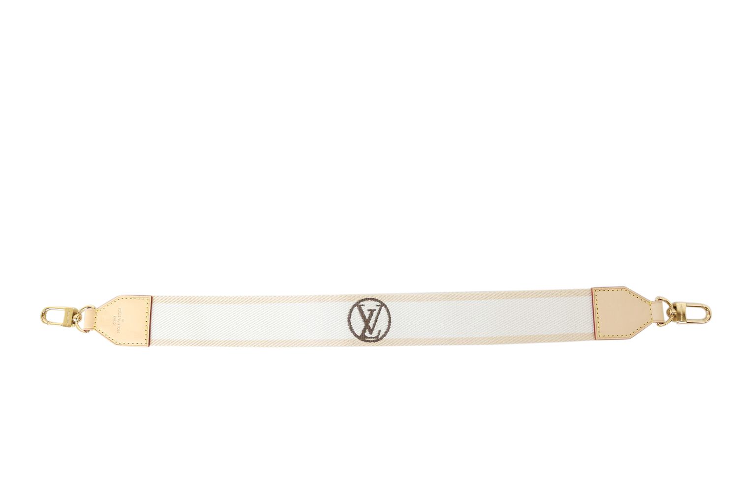 Louis Vuitton Louis Vuitton Vivacite Shoulder Strap, Beige and White Canvas and Cowhide Leather Trim, New in Dustbag WA001