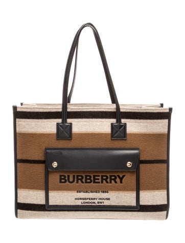 Burberry Wool Freya Tote Medium