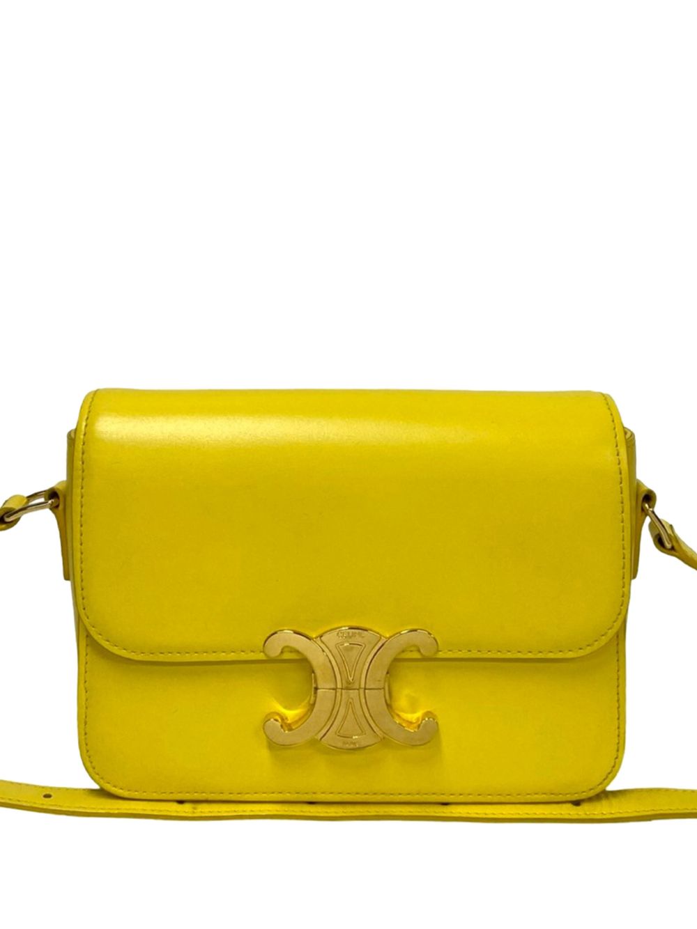 2019 Teen Shiny Calfskin Triomphe crossbody bag