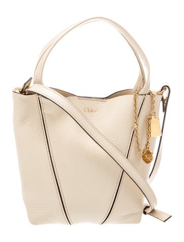 Leather Spin Tote Bag Small 2025