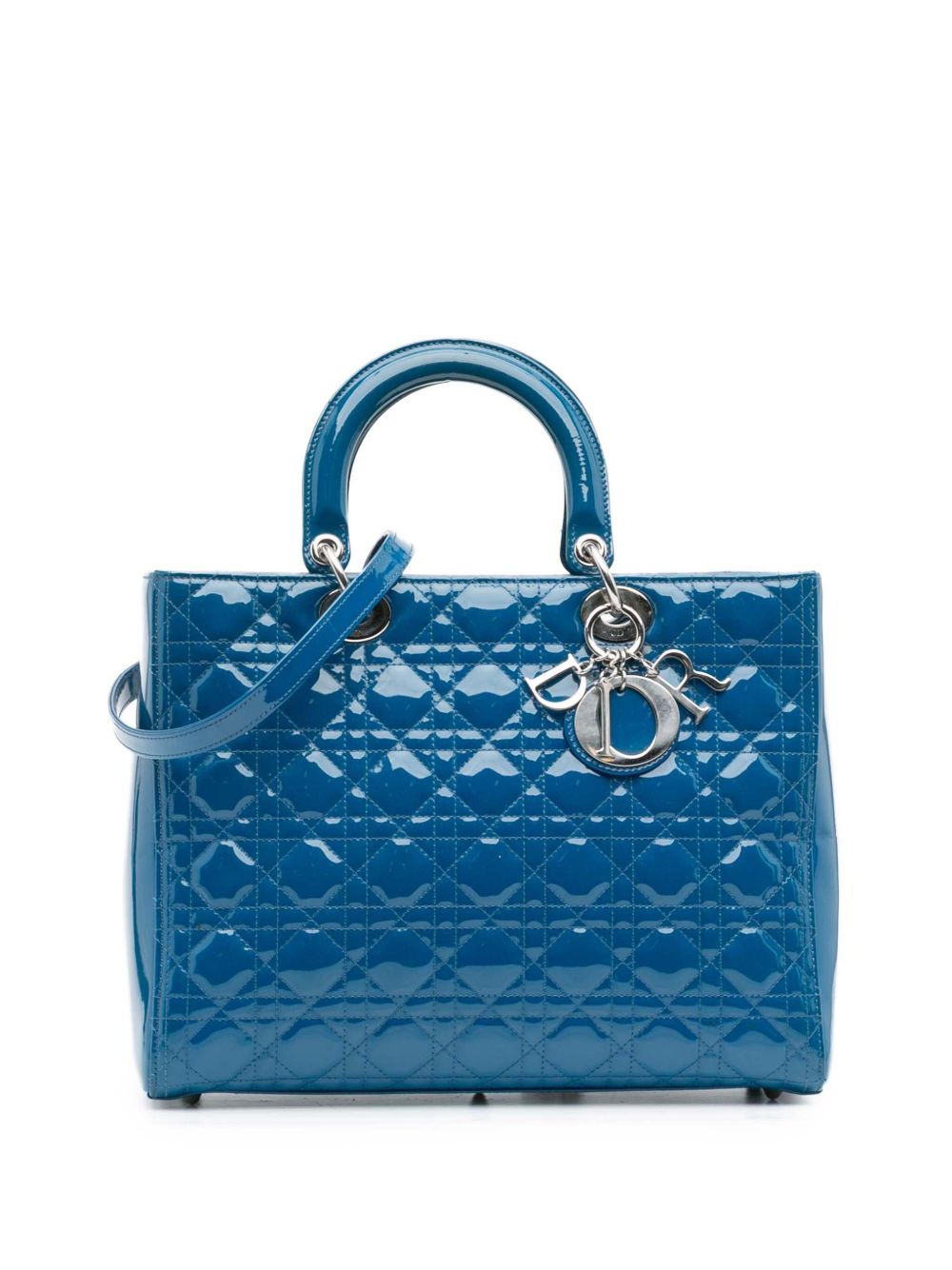 2015 Large Patent Cannage Lady Dior satchel