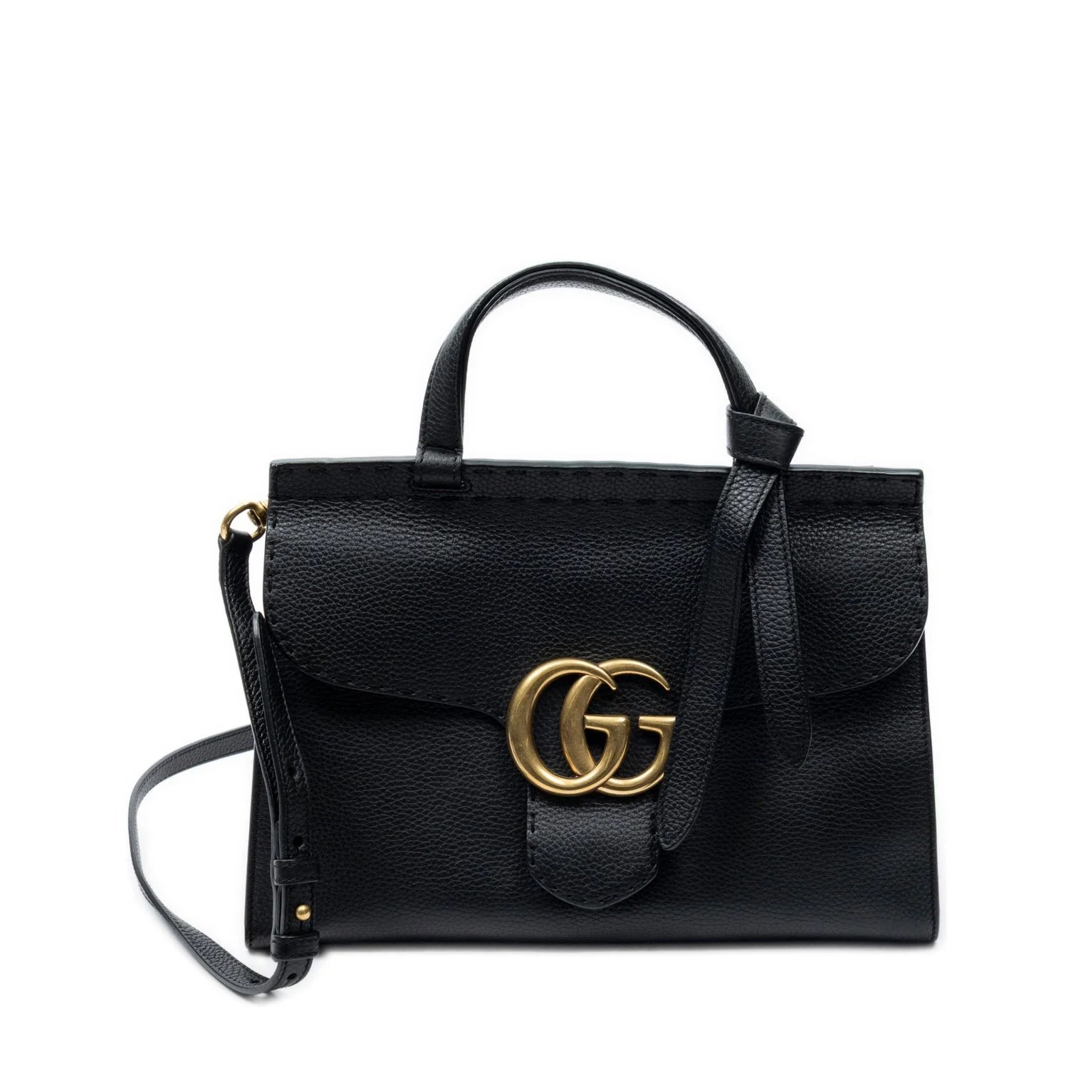 Leather Small GG Marmont Top Handle