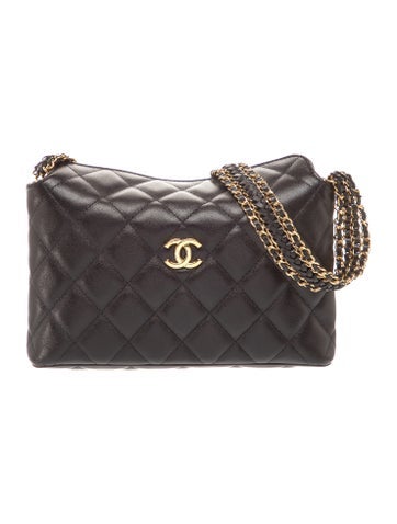 Quilted Hobo Clutch w/ Chain