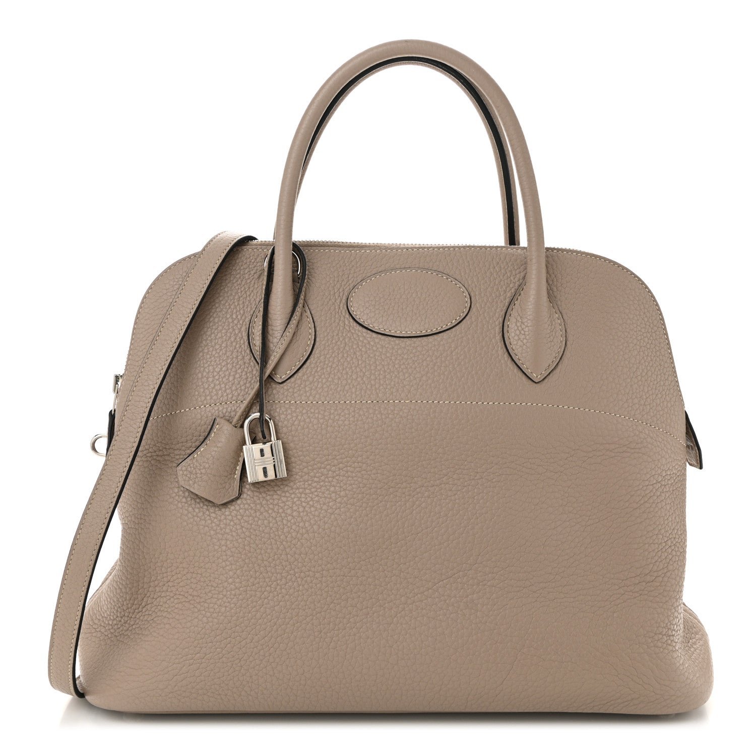 Hermes Taurillon Clemence Bolide 35 Gris Tourterelle