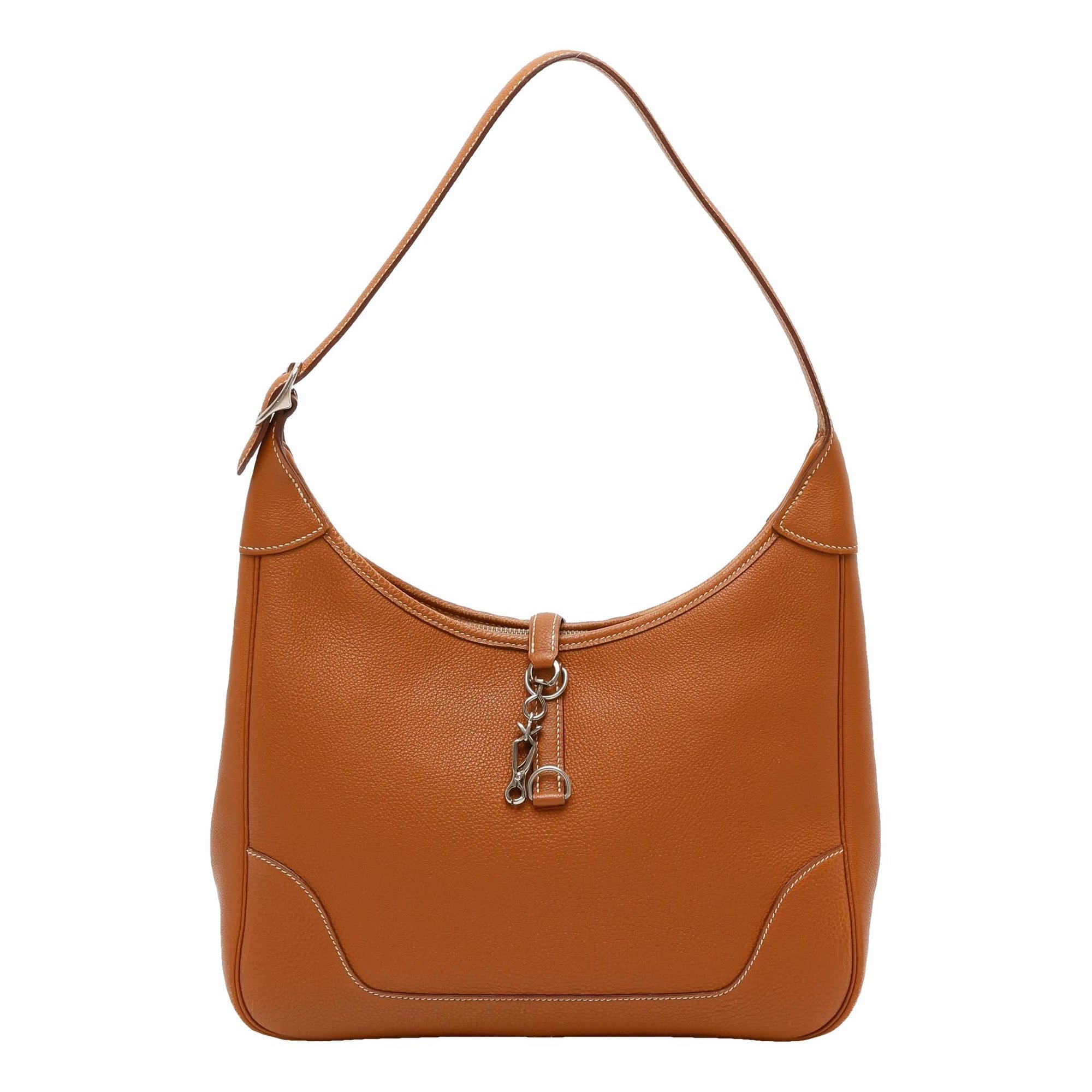Hermes 2002 Handbag Beige Togo Leather 2002