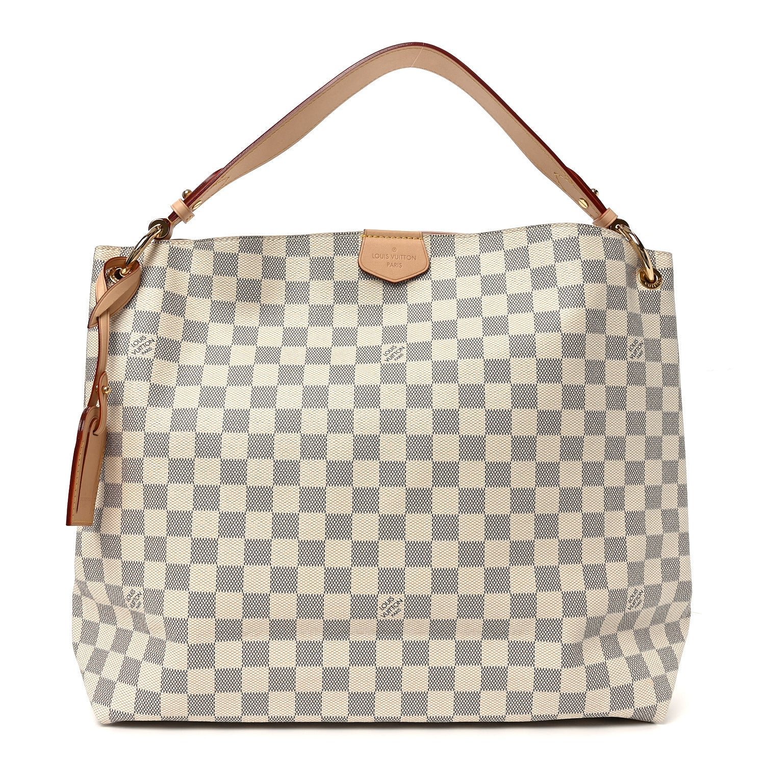 Louis Vuitton Damier Azur Graceful MM Rose Ballerine