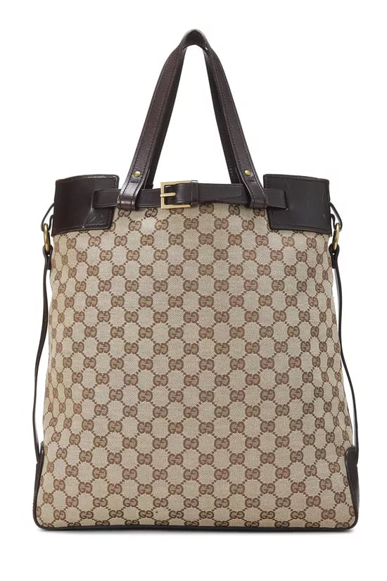 Original GG Canvas Buckle Tote Small