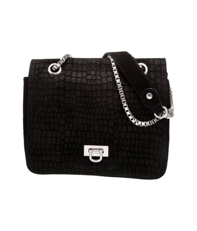 Maje Suede Shoulder Bag