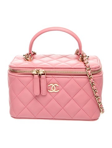 Small Top Handle Vanity Case w/Chain
