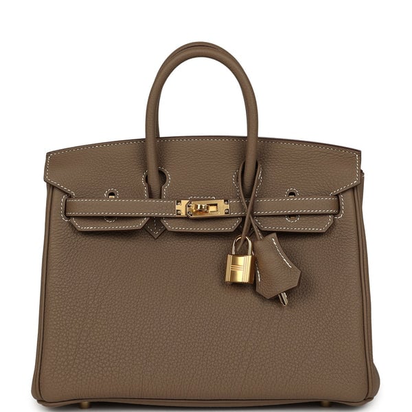 Hermes Birkin 25 Etoupe Togo Gold Hardware