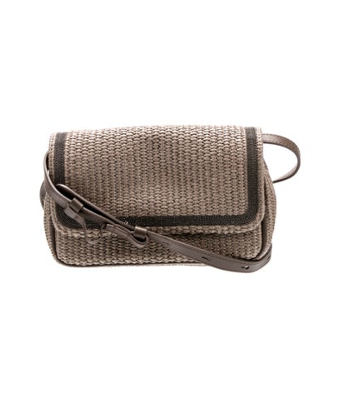 Brunello Cucinelli Cucinelli Raffia Crossbody Bag