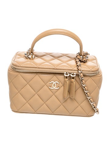 Small Top Handle Vanity Case w/ Chain