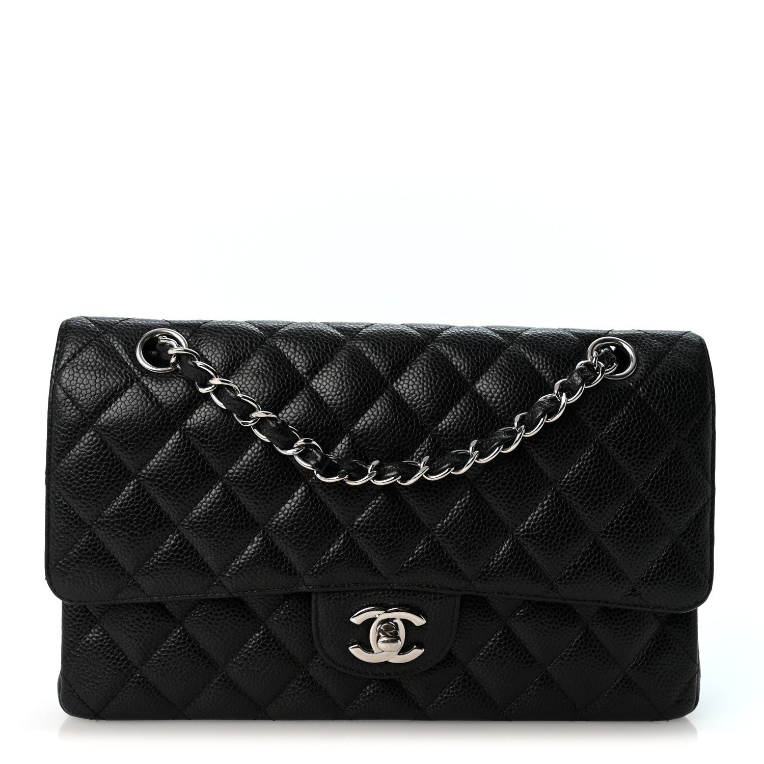 Chanel Caviar Quilted Medium Double Flap Black