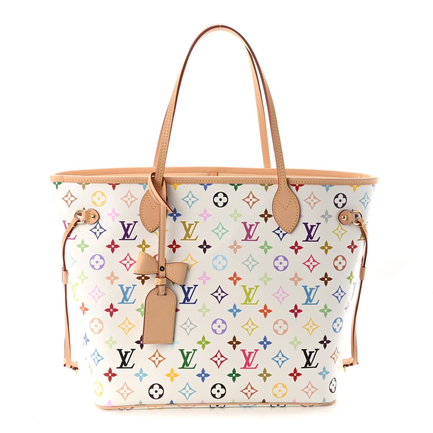 Louis Vuitton LV X TM Monogram Multicolor Neverfull MM White
