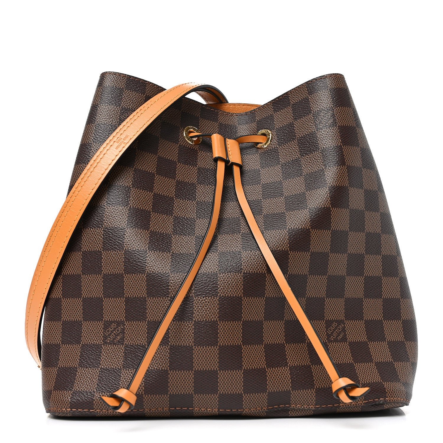 Louis Vuitton Louis Vuitton Damier Ebene Neonoe MM Safran