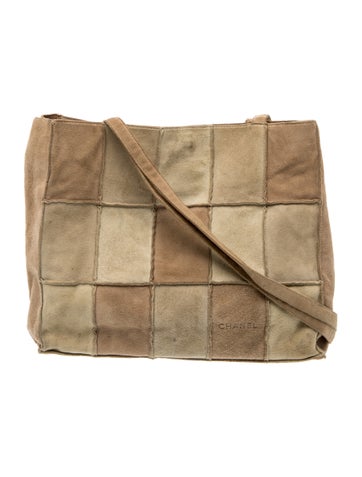 Suede Patchwork Tote
