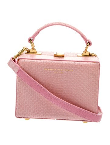 Brandon Blackwood Snakeskin Top Handle Bag