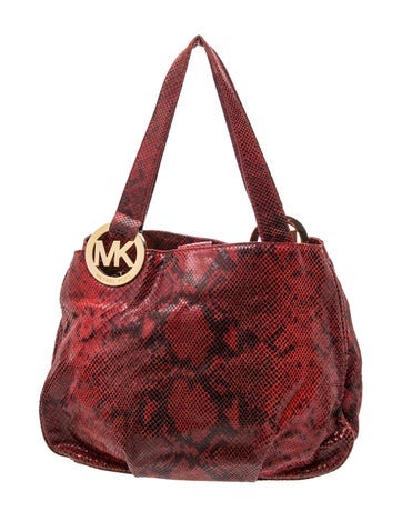 Embossed Leather Shoulder Bag