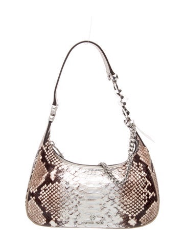 Embossed Leather Shoulder Bag w/ Tags