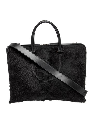 Ponyhair Faux Fur Laptop Bag Medium