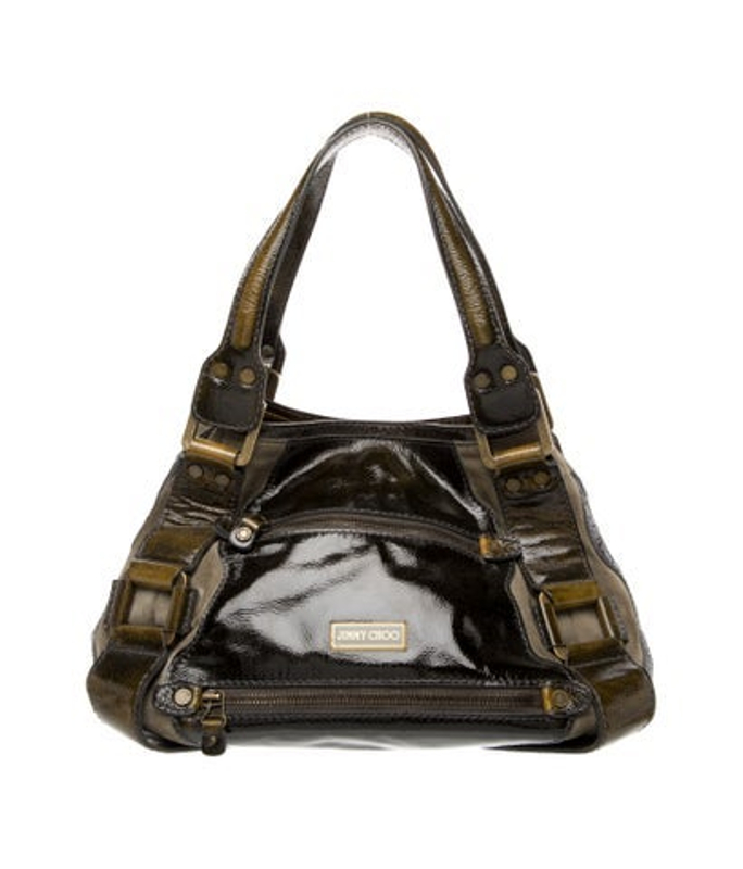 Jimmy Choo Choo Patent Leather Top Handle Bag