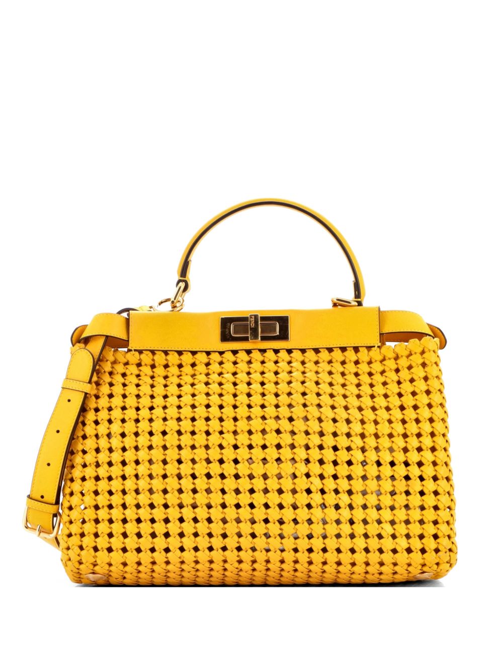 Peekaboo Bag Braided Leather Regular satchel
