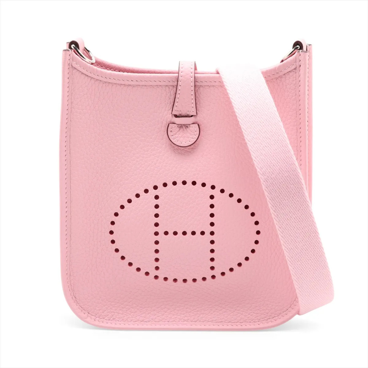 Hermès evelyn 16 TPM Amazon Taurillon Clemence Rose Sakura Silver Metal Fittings
