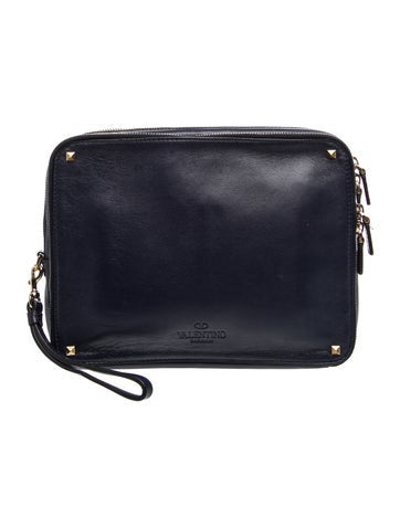 Valentino Leather Clutch