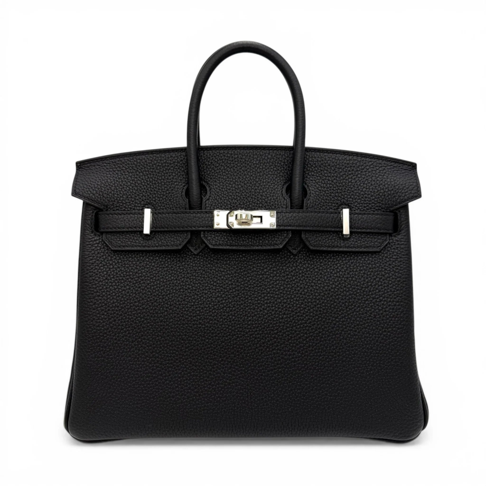 Brand New ( Rank N ) HERMÈS Birkin 25 Noir (89) Togo Palladium hardware K (2025)
