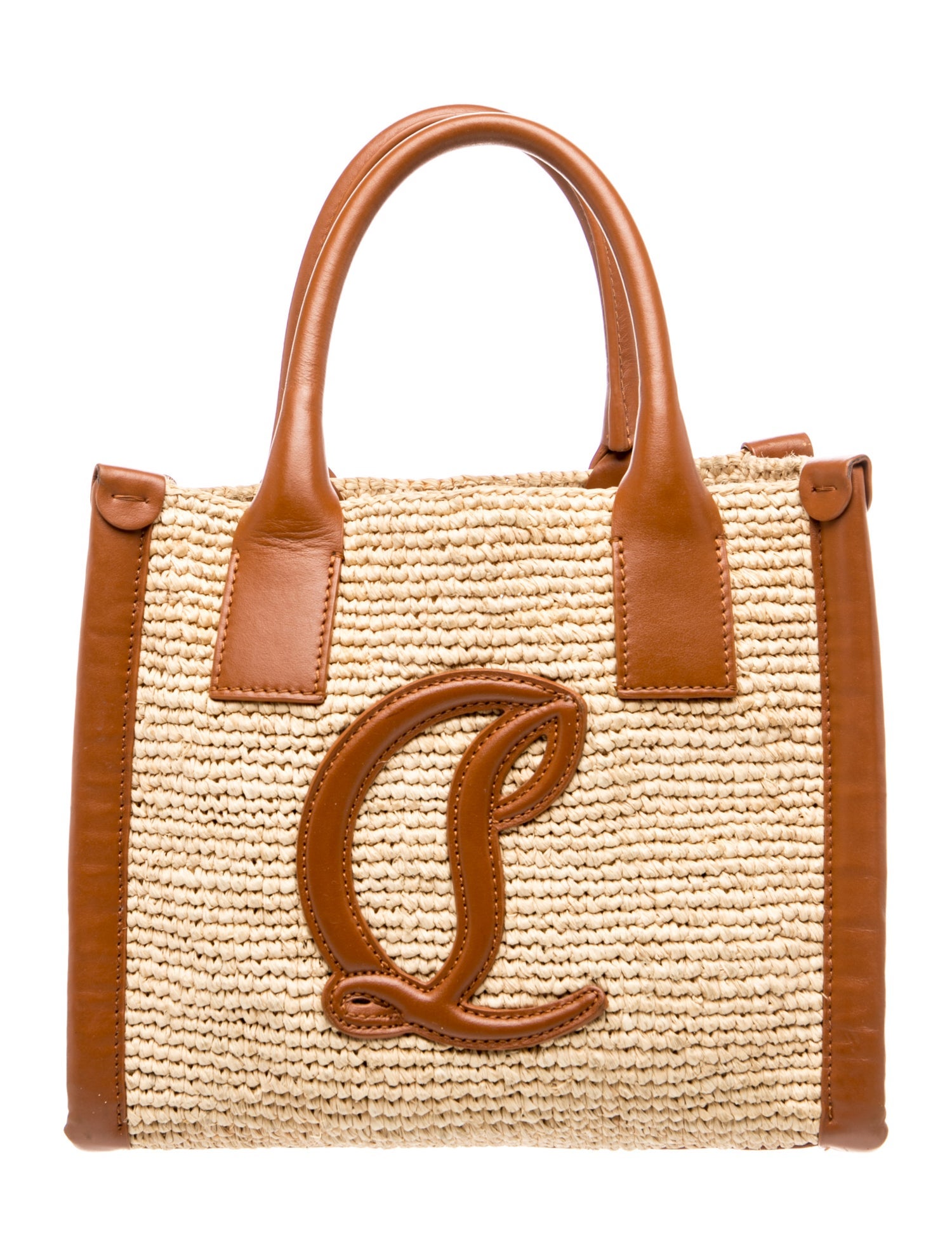 Christian Louboutin Raffia Crossbody Bag