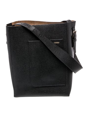 Leather Soft Bucket Bag Medium