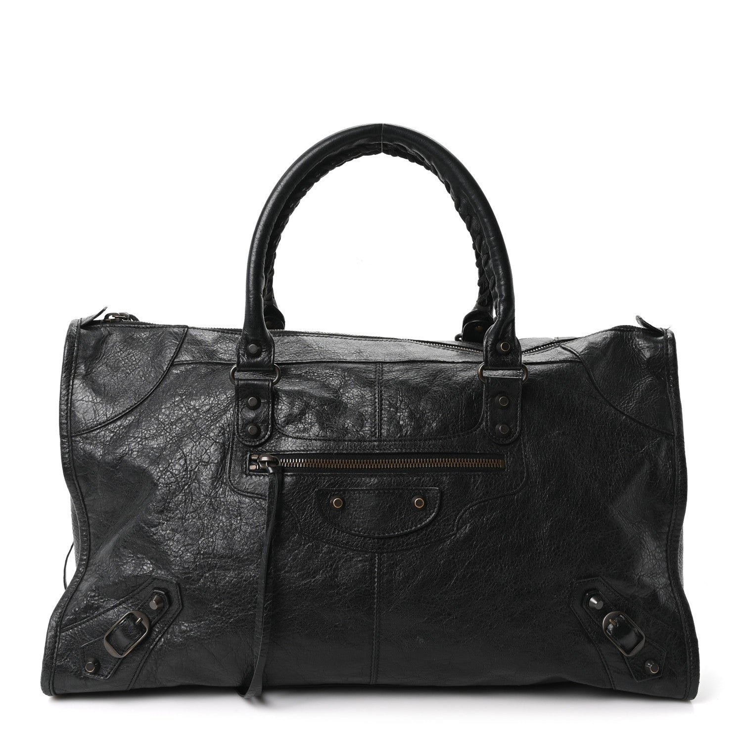 Balenciaga Agneau Classic Hardware Work Black