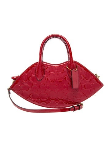Patent Leather Top Handle Bag