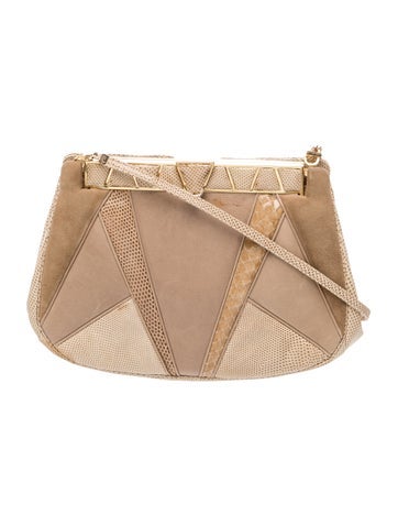 Judith Leiber Snakeskin Crossbody Bag
