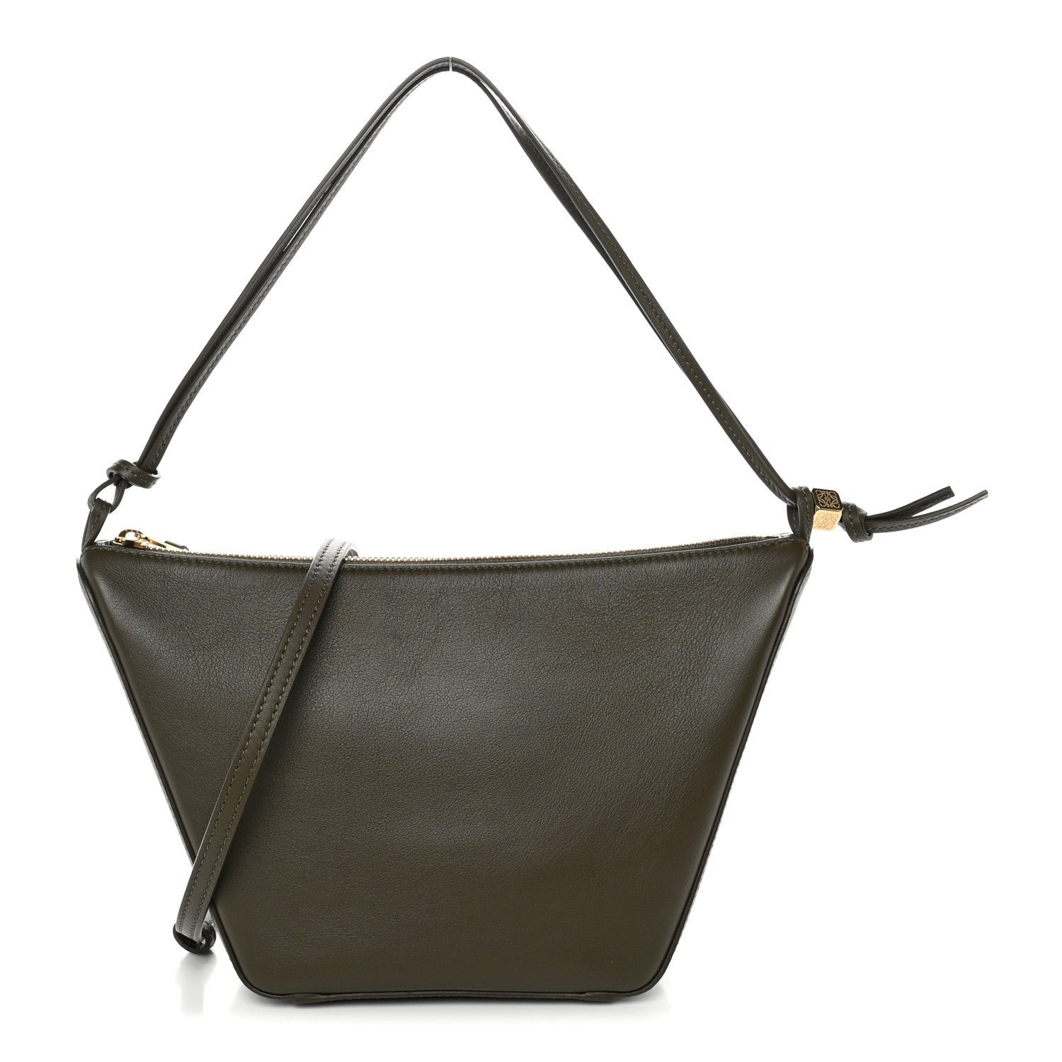 Loewe Calfskin Mini Hammock Hobo Dark Khaki Green