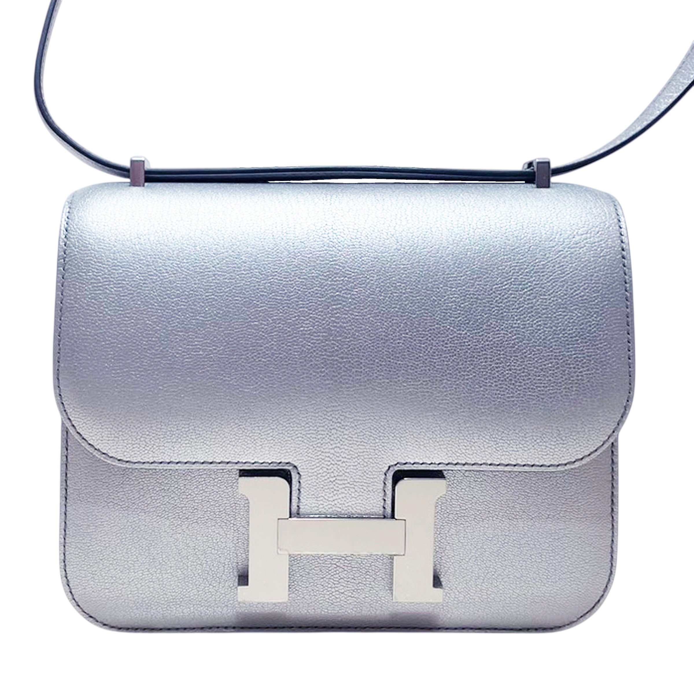 Brand New ( Rank N ) HERMÈS Constance Mini Argent (05) Chamkila Palladium hardware K (2025)