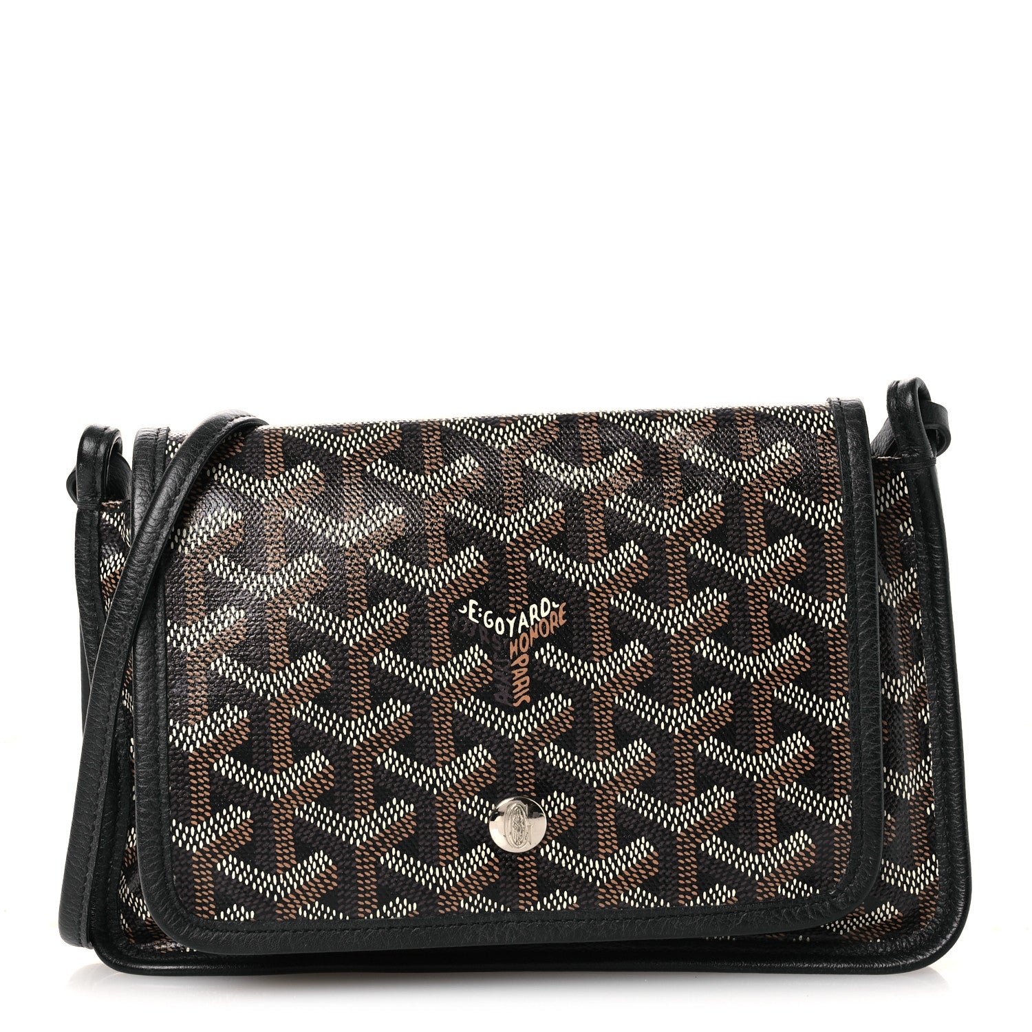 Goyard Goyard Goyardine Plumet Wallet Clutch Black