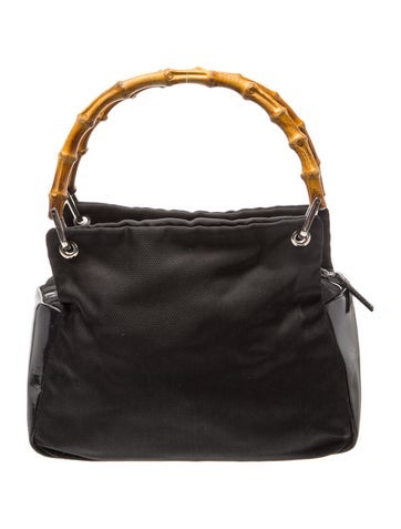 Bamboo Top Handle Bag Vintage