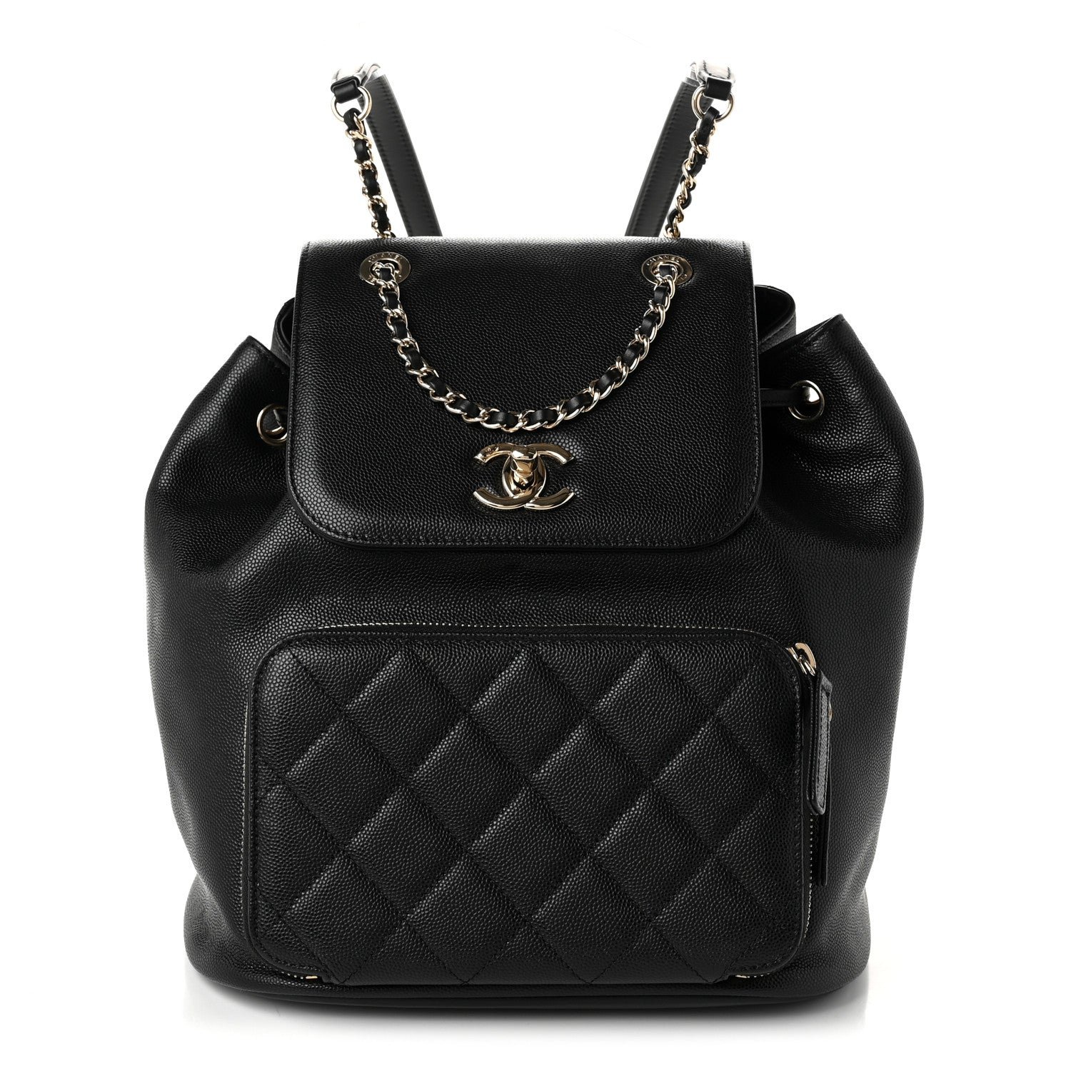 Chanel Caviar Quilted Business Affinity Backpack Black