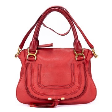 Chloe Leather Medium Marcie Saddle