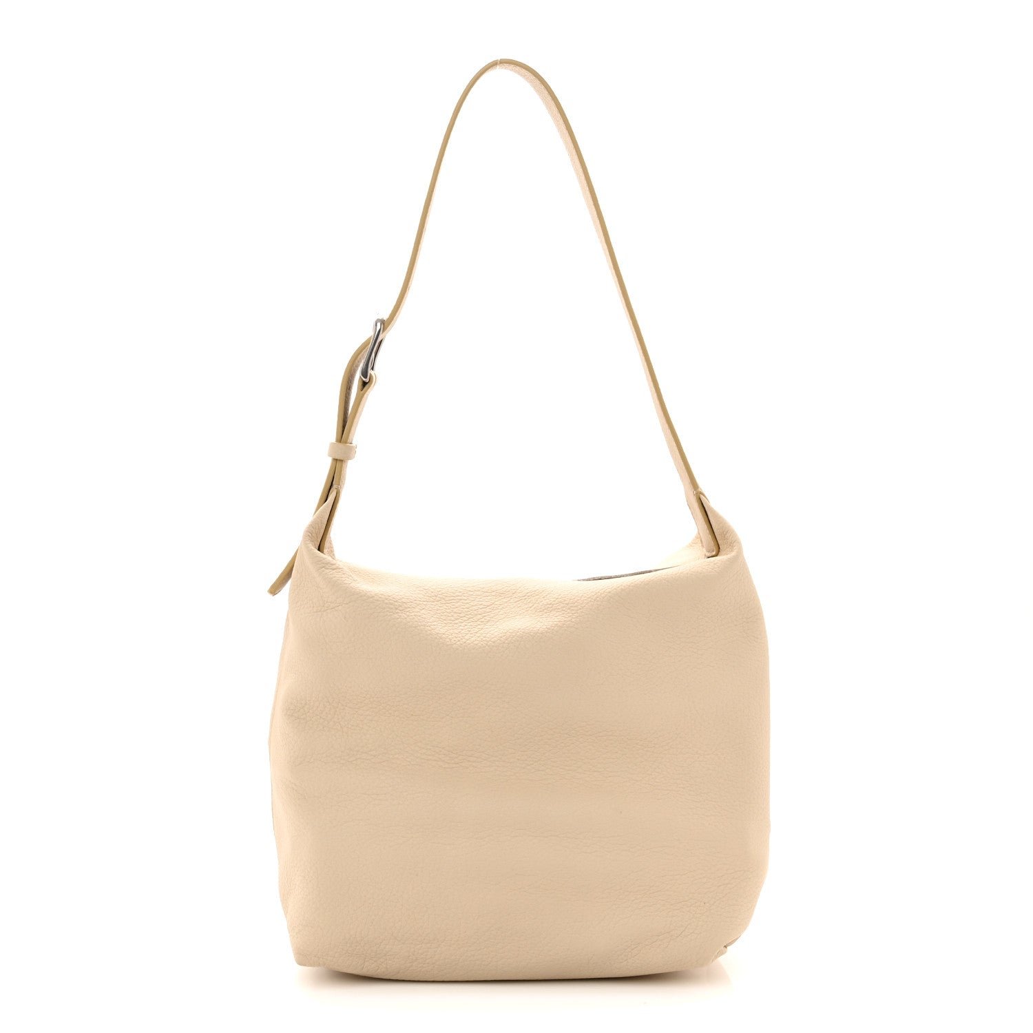 The Row Deerskin Isa Shoulder Bag Porcelain