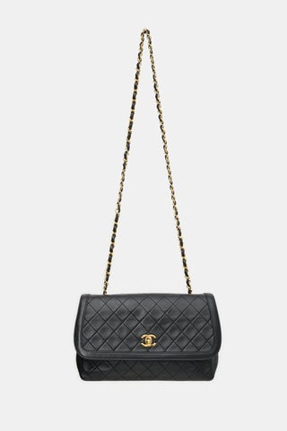 Vintage Quilted Leather Flap Bag
