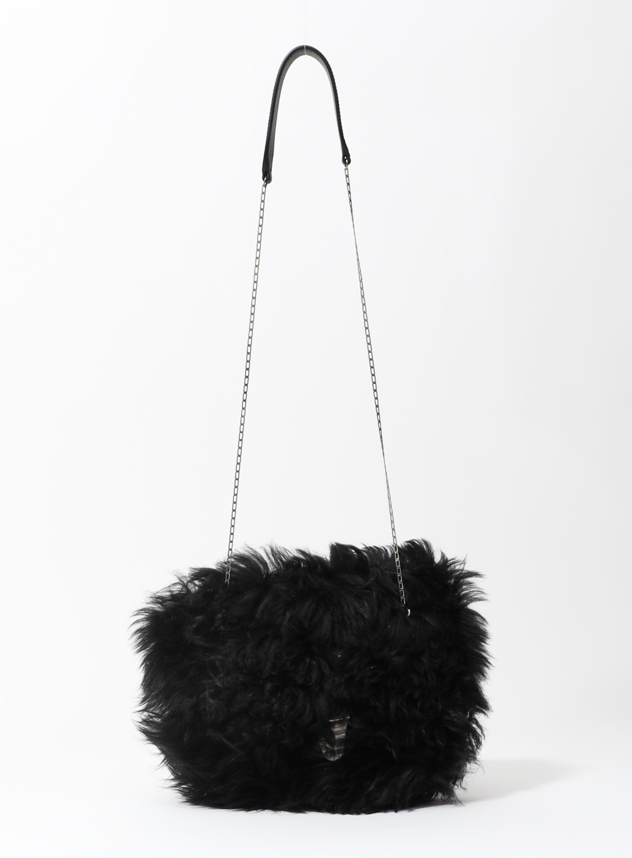 Celine Shearling Chainlink Flap Bag