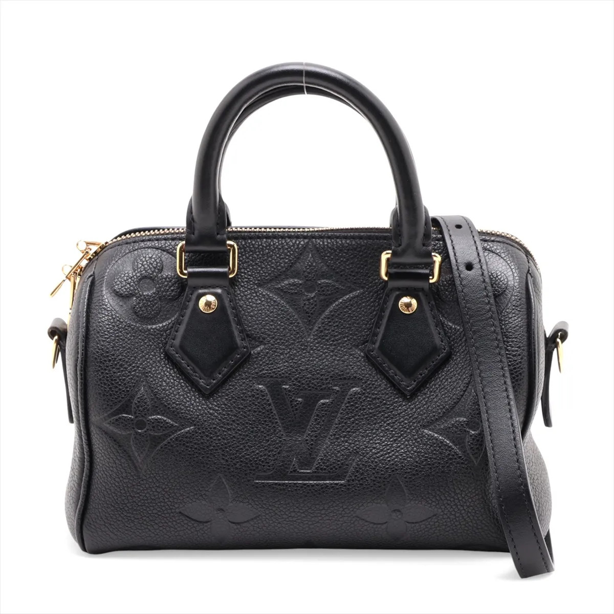Louis Vuitton Monogram Empreinte Speedy Bandoulière 20 M58953 Black There was an