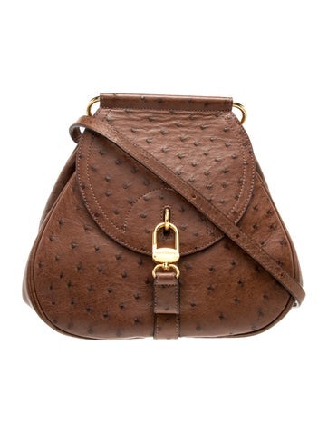 Ostrich Messenger Bag