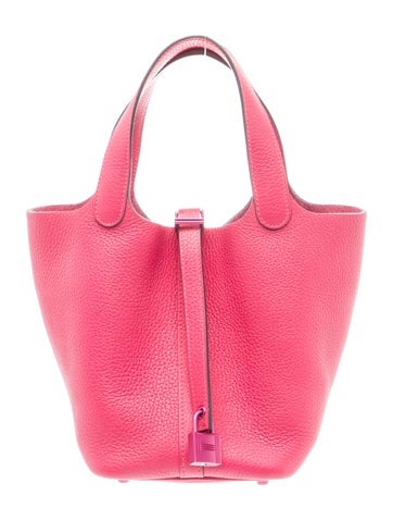 Hermes Clemence Monochrome Picotin Lock 18