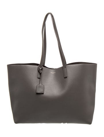 Leather E/W Shopping Tote